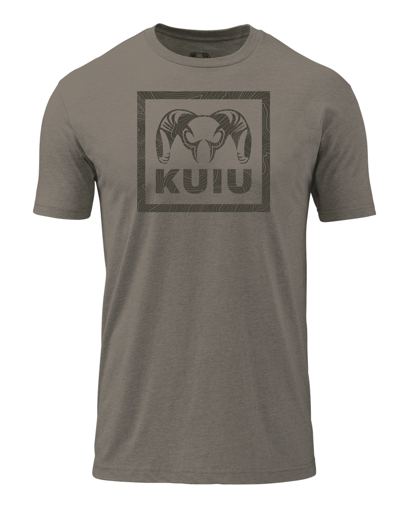 KUIU Topo Box T-Shirt | Warm Grey