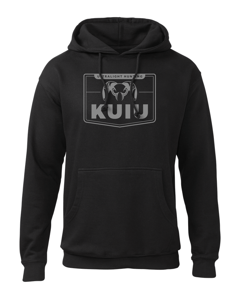 Front of Logo Sign Hoodie in Black
