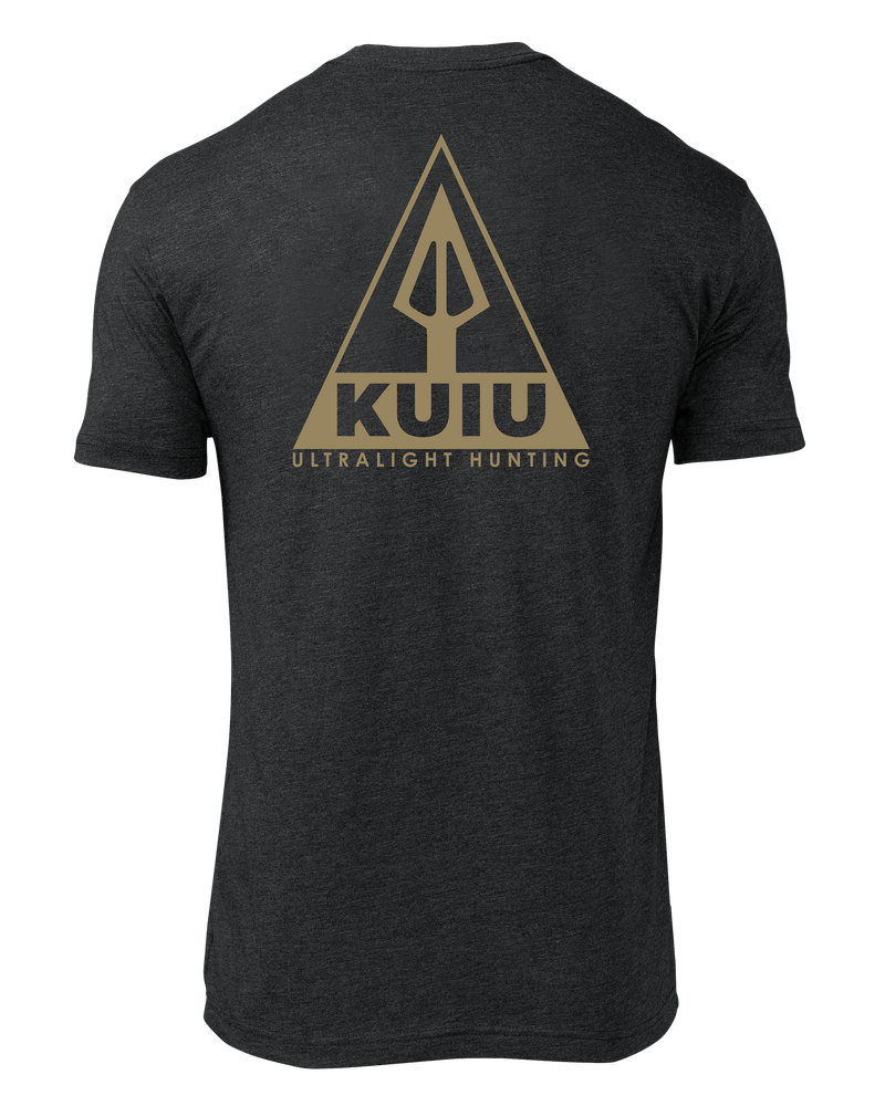 Back of KUIU Bowhunter T-Shirt in Charcoal Grey