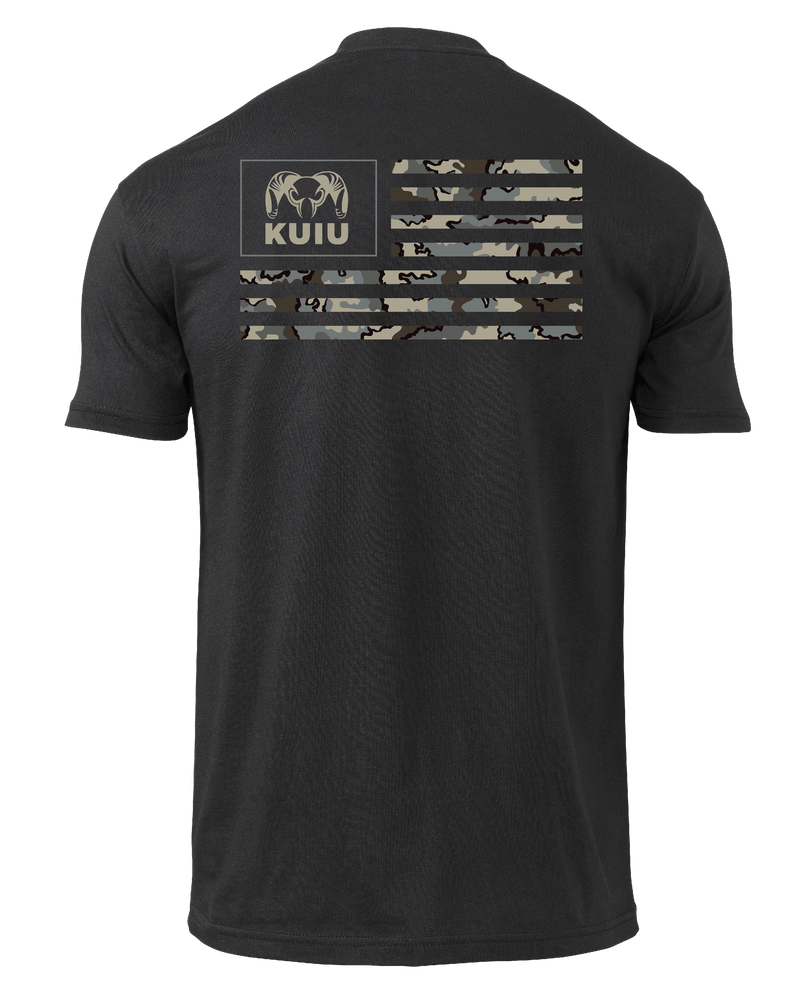 KUIU Vias Ram Flag T-Shirt | Black