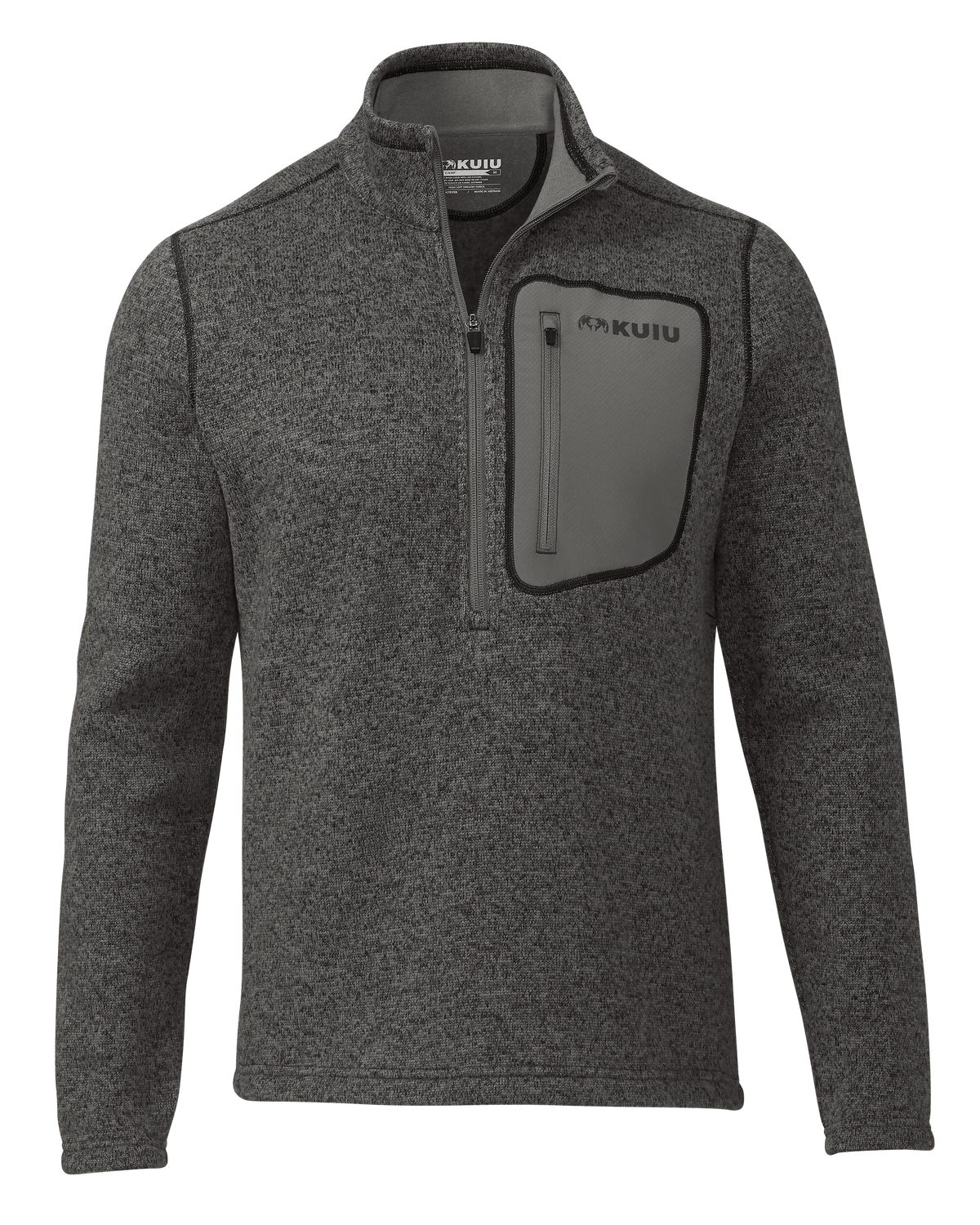 Base Camp Men's Half Zip Fleece Pullover - Charcoal Heather – KUIU