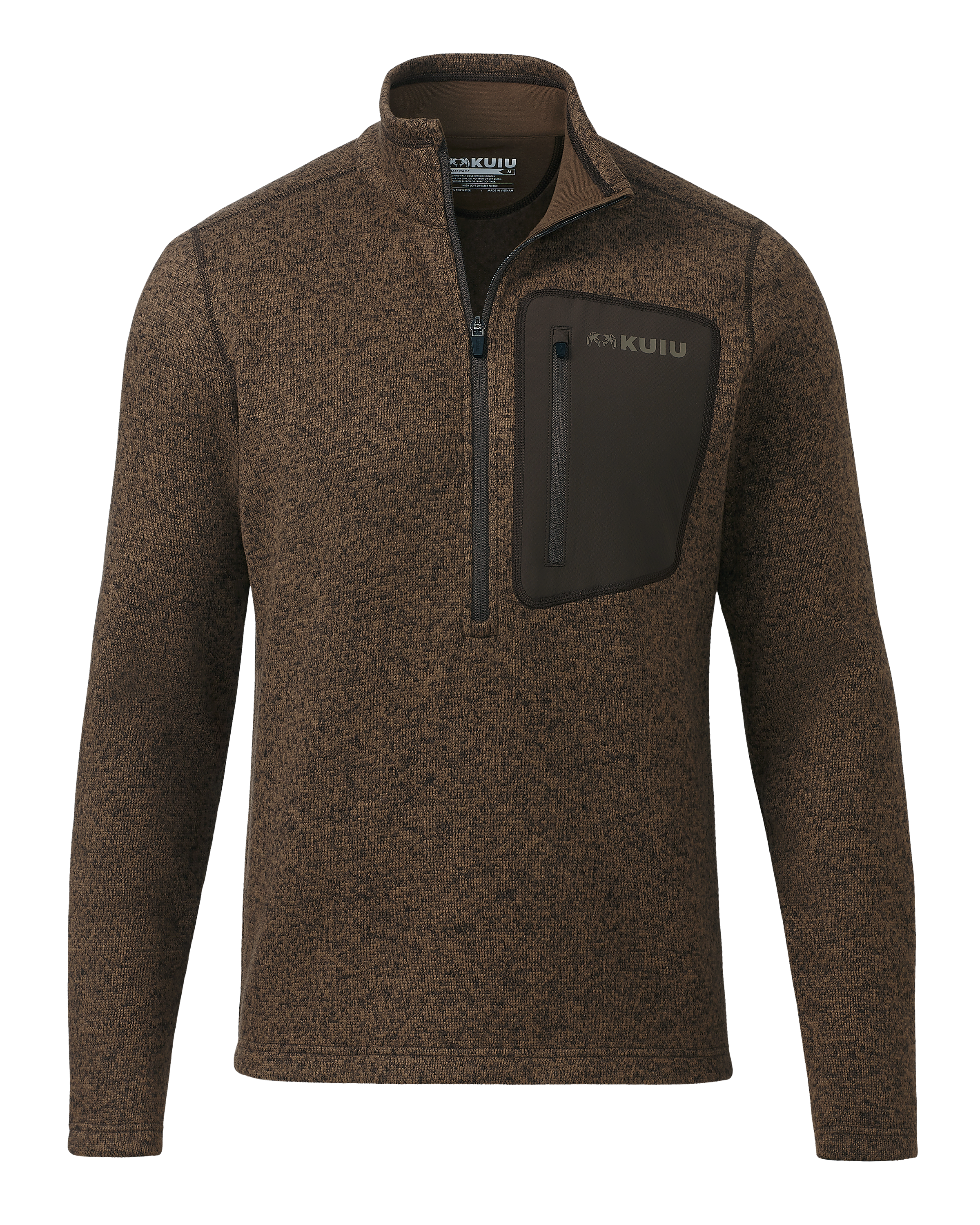 Base Camp Men's Half Zip Fleece Pullover - Grizzly Heather – KUIU