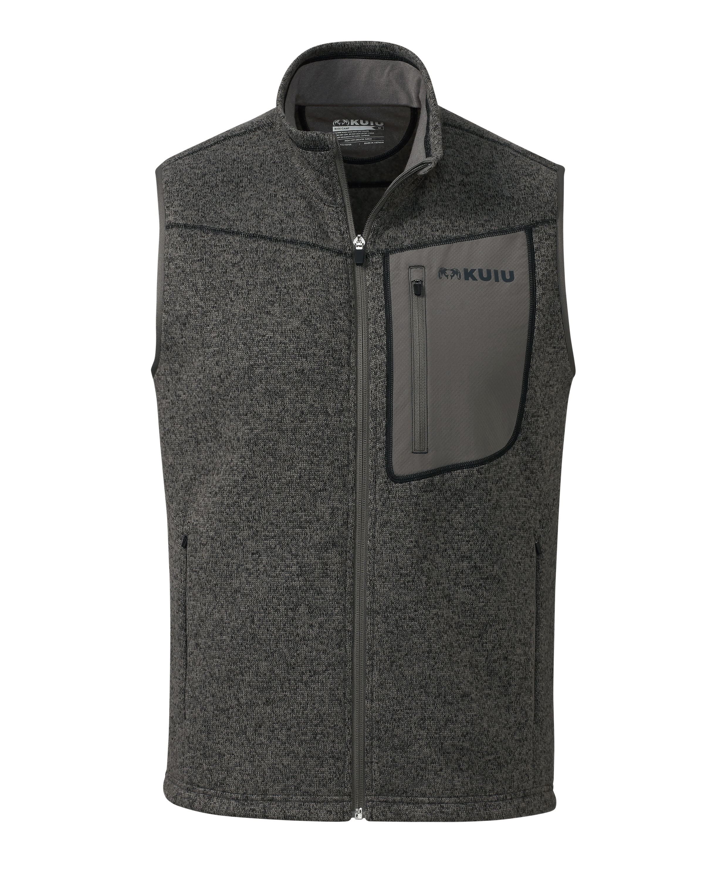 Base Camp Men's Outdoor Vest - Charcoal Heather | KUIU