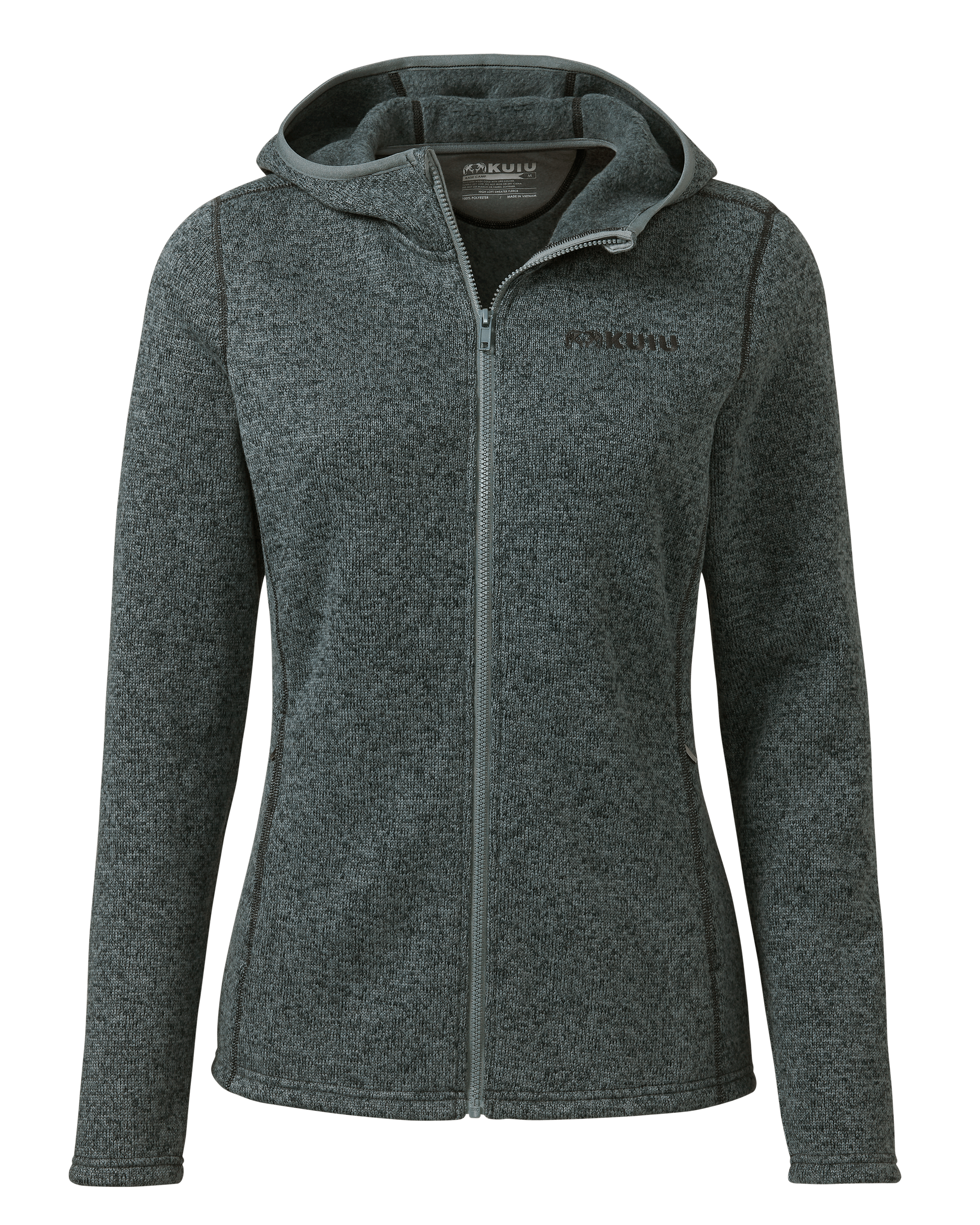 Women s Base Camp Hooded Sweater Tempest Heather KUIU