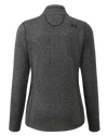 Back of Women's Base Camp Full Zip Sweater Charcoal Grey