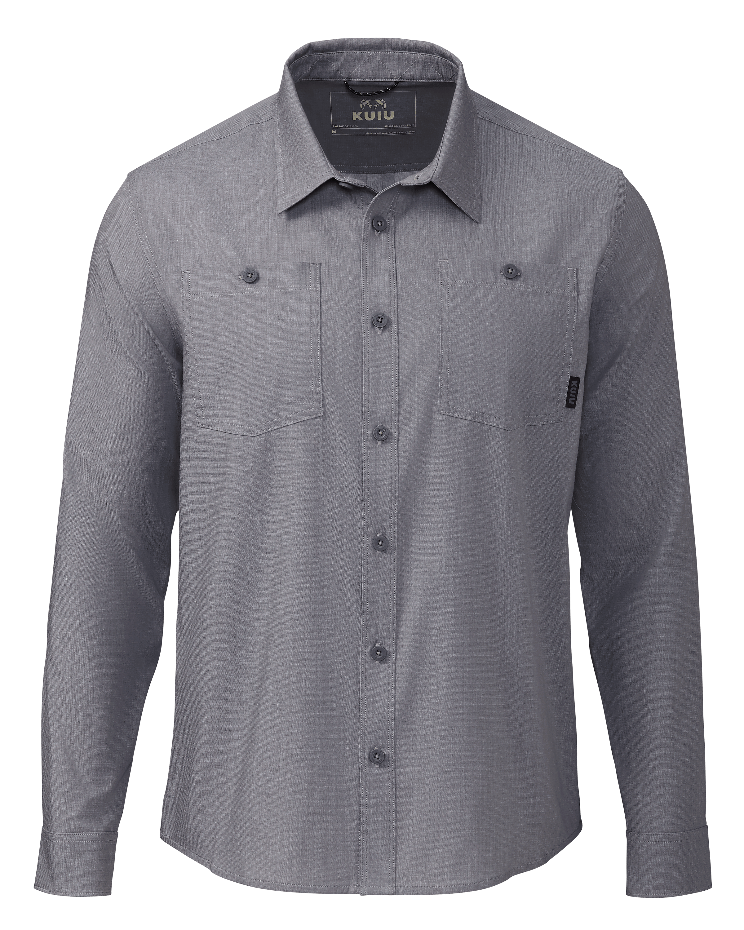 Terrace Long Sleeve Chambray Work Shirt - Castle Rock | KUIU