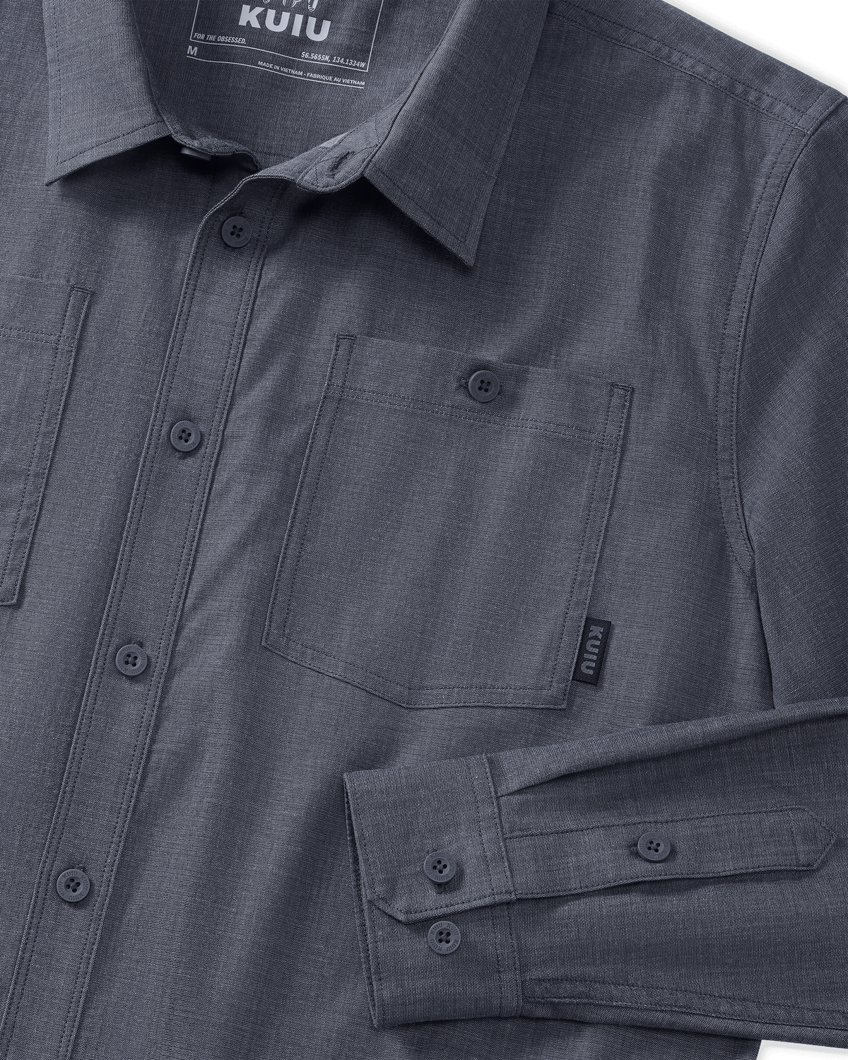 Terrace Long Sleeve Chambray Work Shirt - Steel Blue | KUIU
