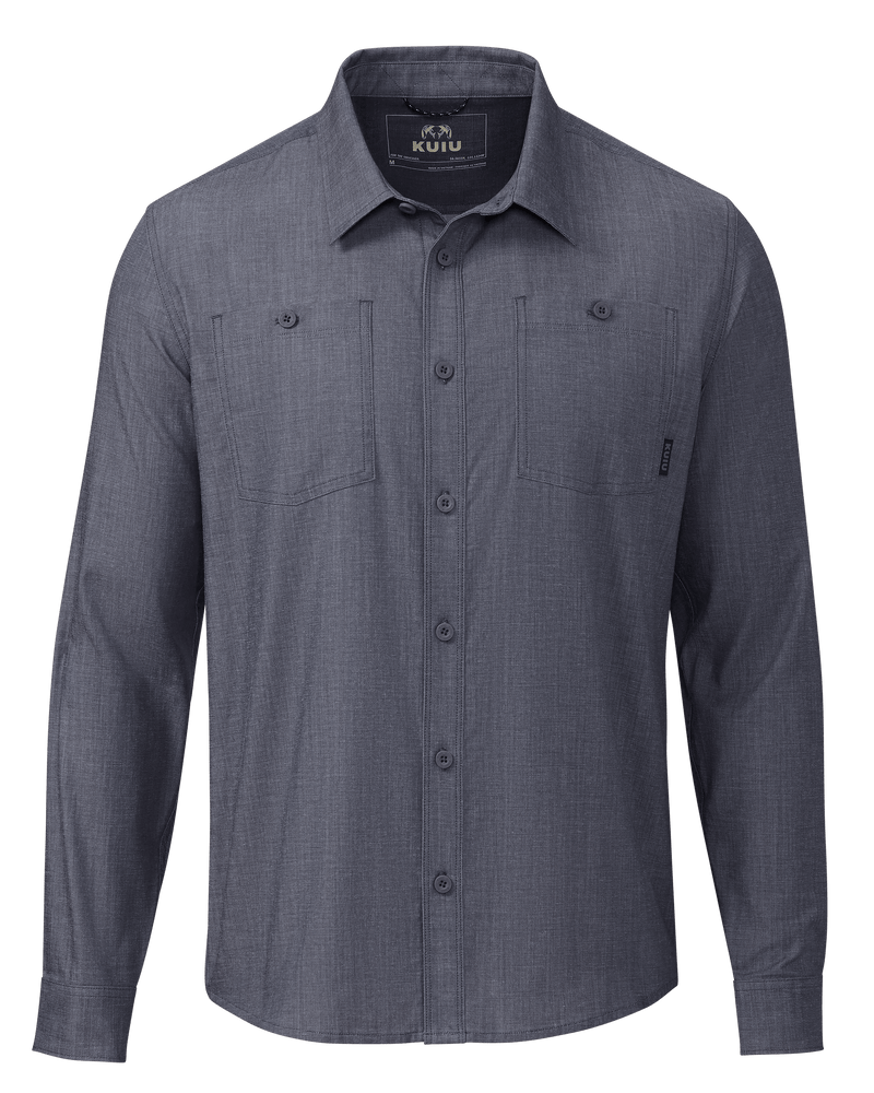 Terrace LS Shirt | Steel Blue Chambray