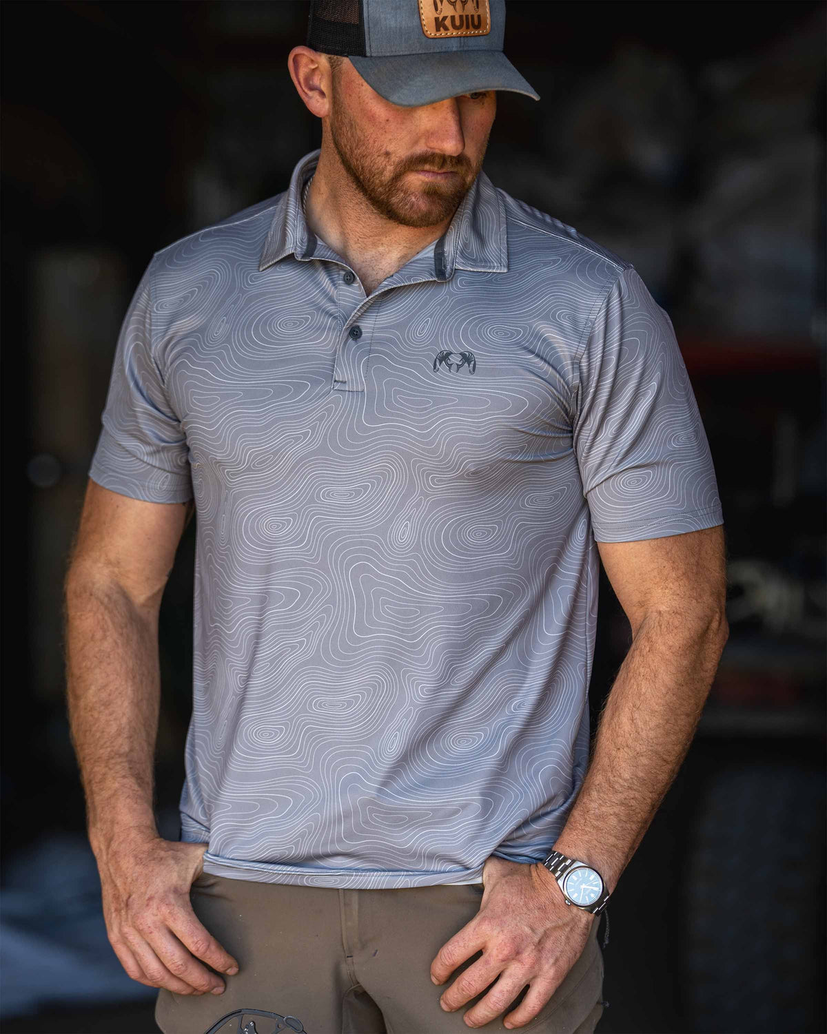 kuuページ KUIU Performance Polo | Haze Topo
