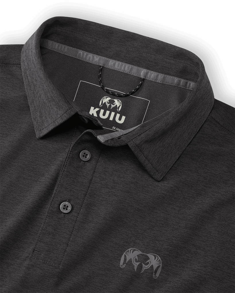 Active Polo Shirt - Heather Black | KUIU