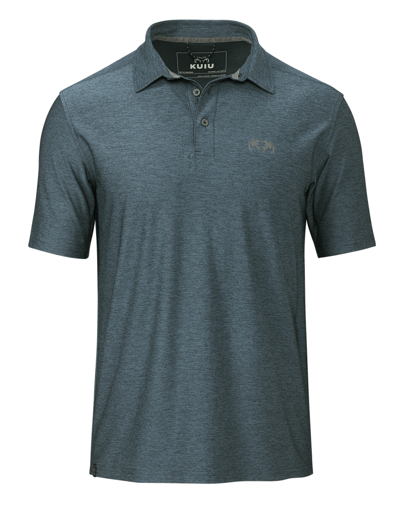 Active Polo Shirt - Heather Navy Blue | KUIU