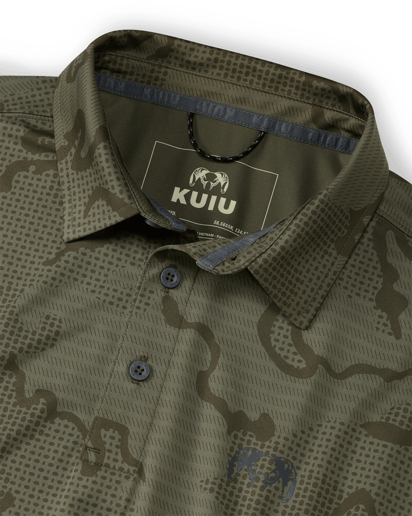 Active Polo Shirt - Dark Tonal Sage | KUIU