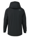 Back of Front of Northridge Rain Jacket in Black