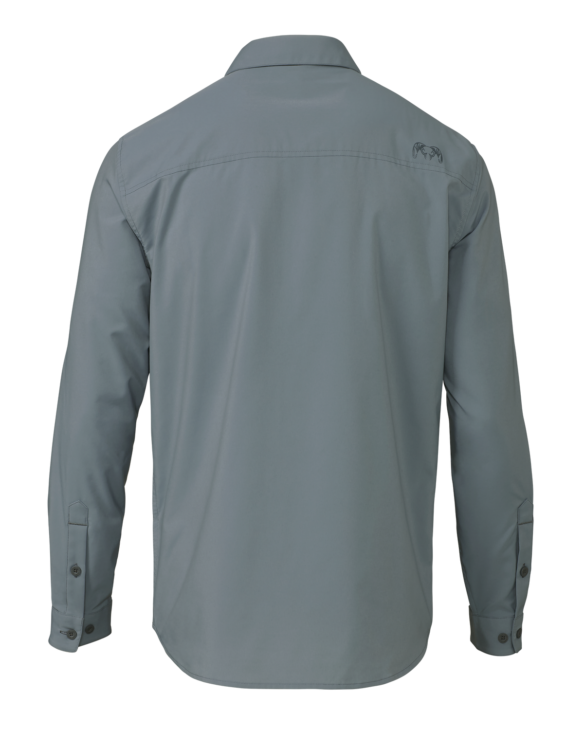 LOHEN BIG PATCH POCKET SHIRT グレー Shirring Shirt (Light Grey)