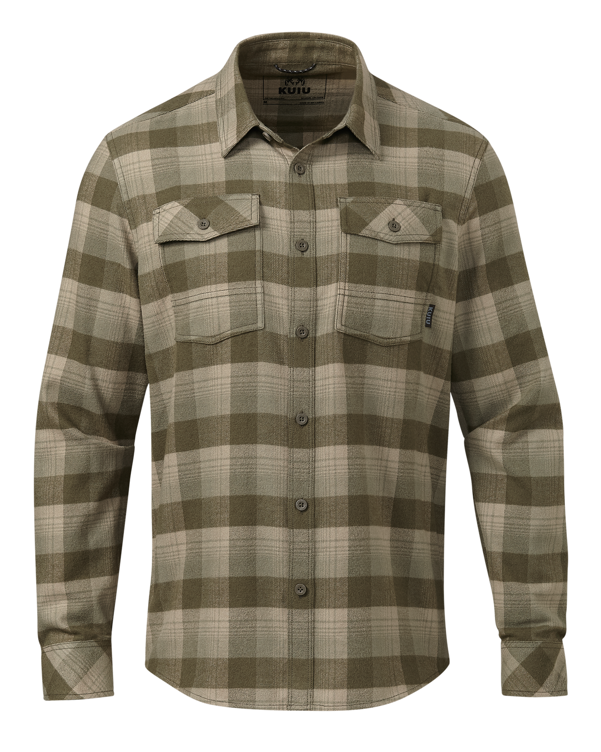 Element Men's Buffalo Long Sleeve Woven Shirt - Lightweight Flex Flannel With Logo Trim