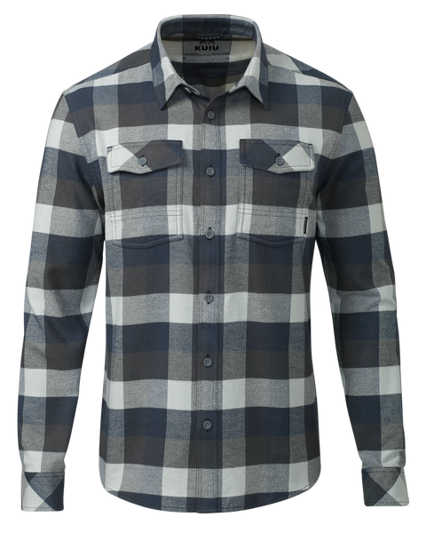 Field Flannel Shirt | Steel Blue Trio. XXL