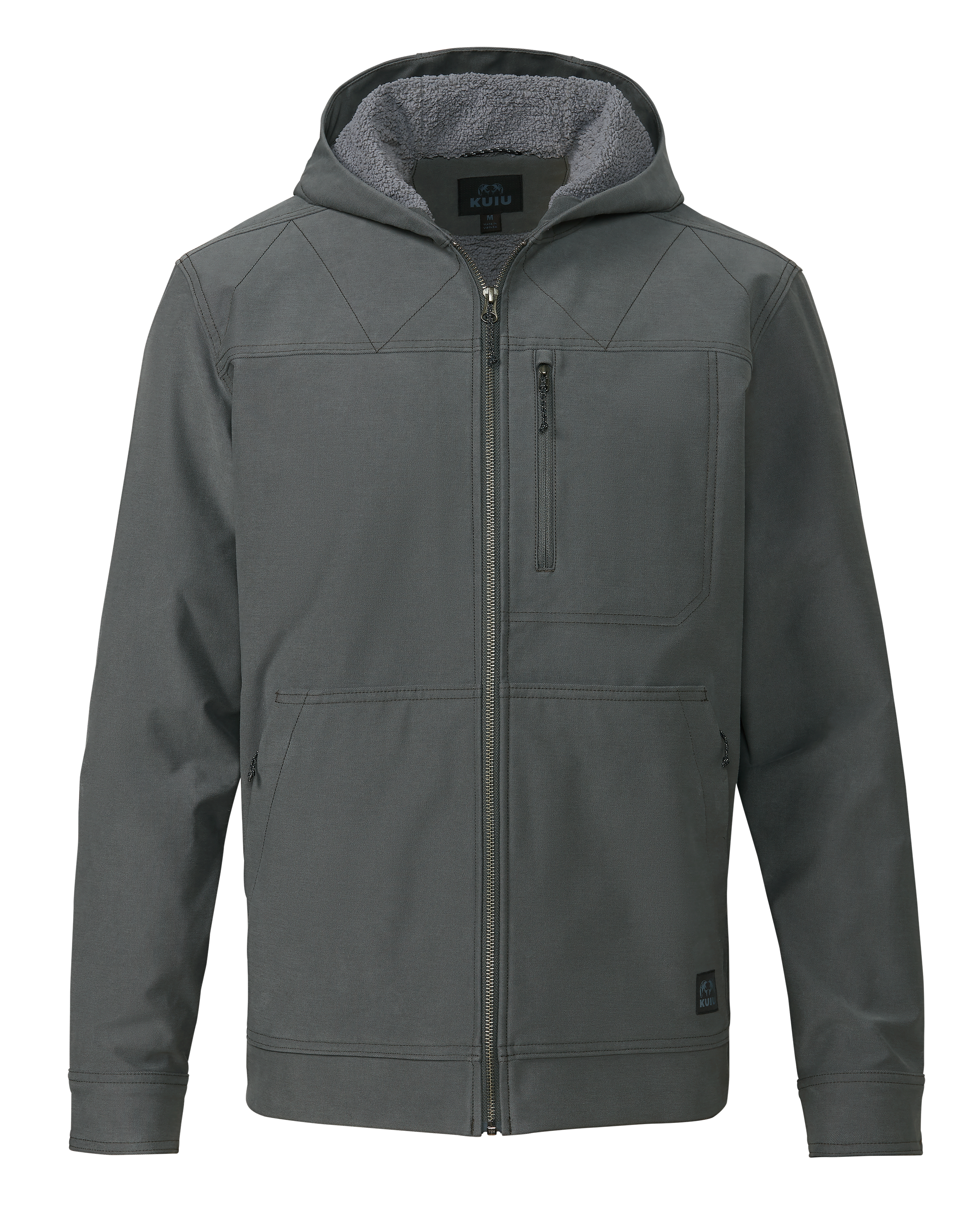 Brawley Hooded Fleece Lined Work Jacket - Gunmetal | KUIU
