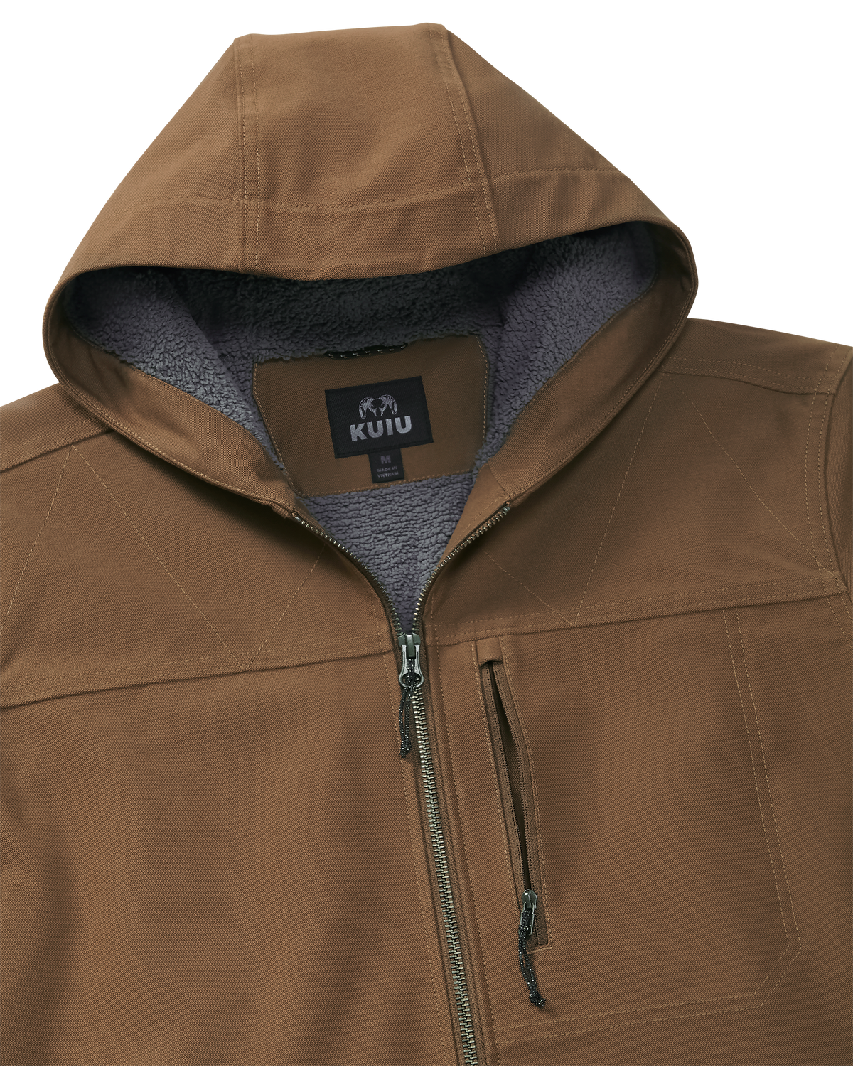 Brawley Hooded Fleece Lined Work Jacket - Saddle | KUIU