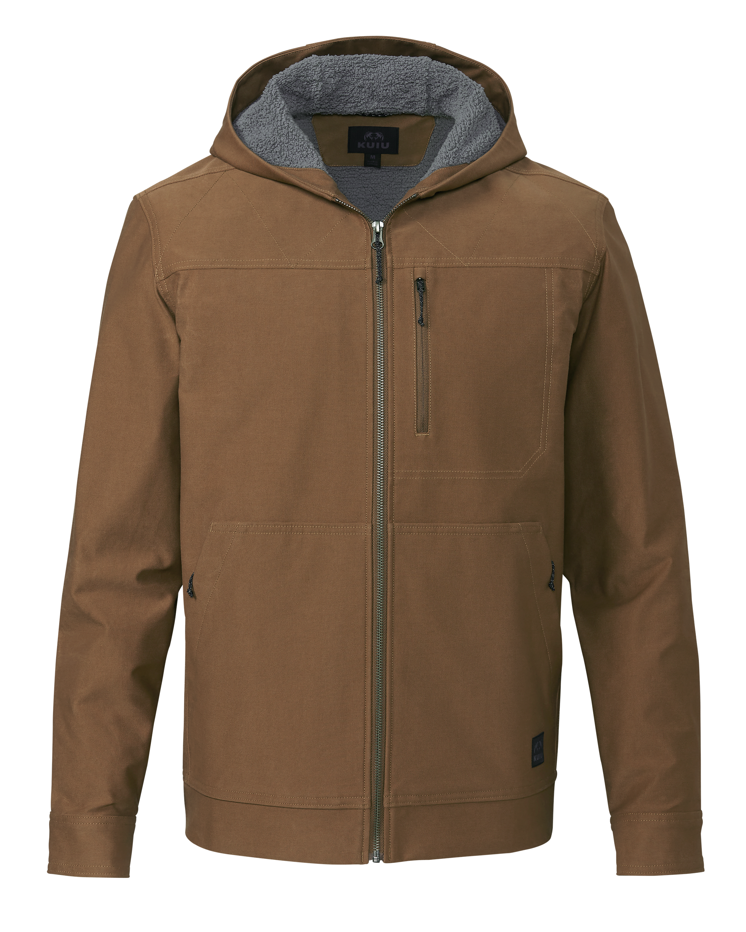 Brawley Hooded Fleece Lined Work Jacket - Saddle | KUIU