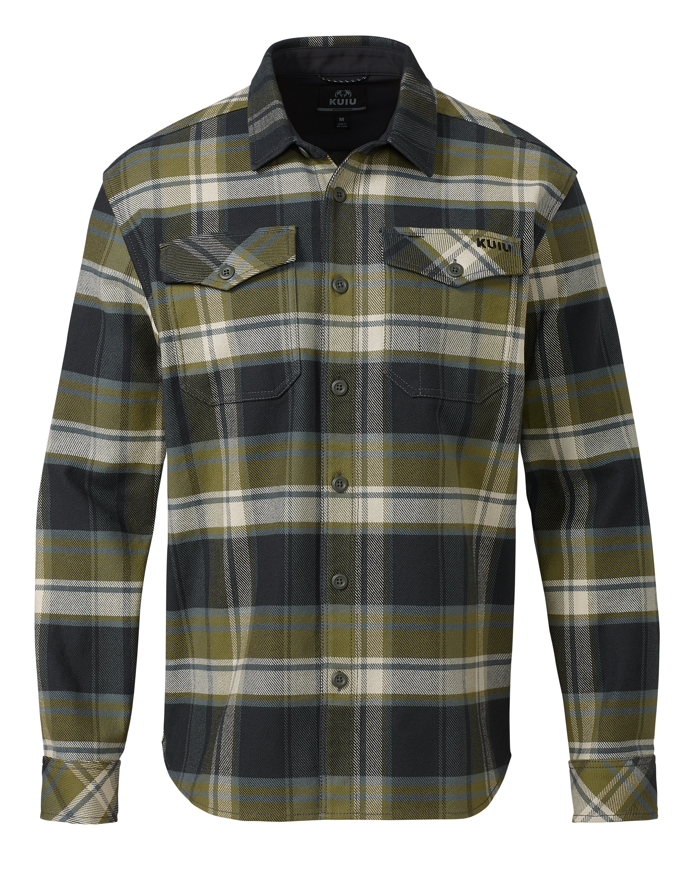 Water Resistant Flannel Heavyweight Shirt - Verde Check Plaid – KUIU