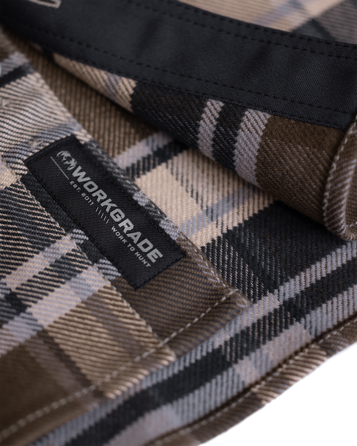 Jorjoshua Flannel Check Shirt Voor Heren - Lange Mouwen, Pavement Kleur, 3XL