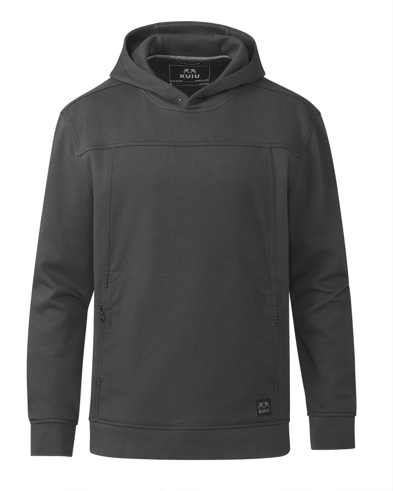 Front of Workgrade Utility Hoodie in Asphalt Grey
