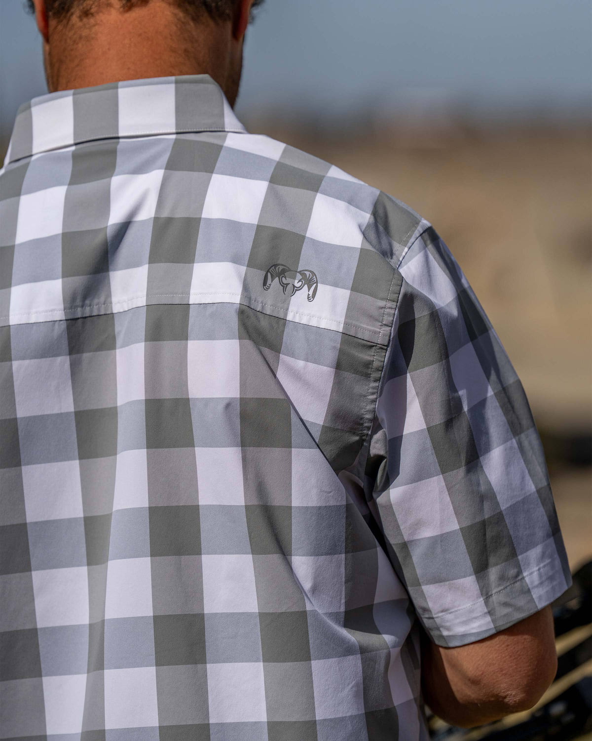 Borrego UPF 50+ Button Down Shirt - Battleship Plaid | KUIU