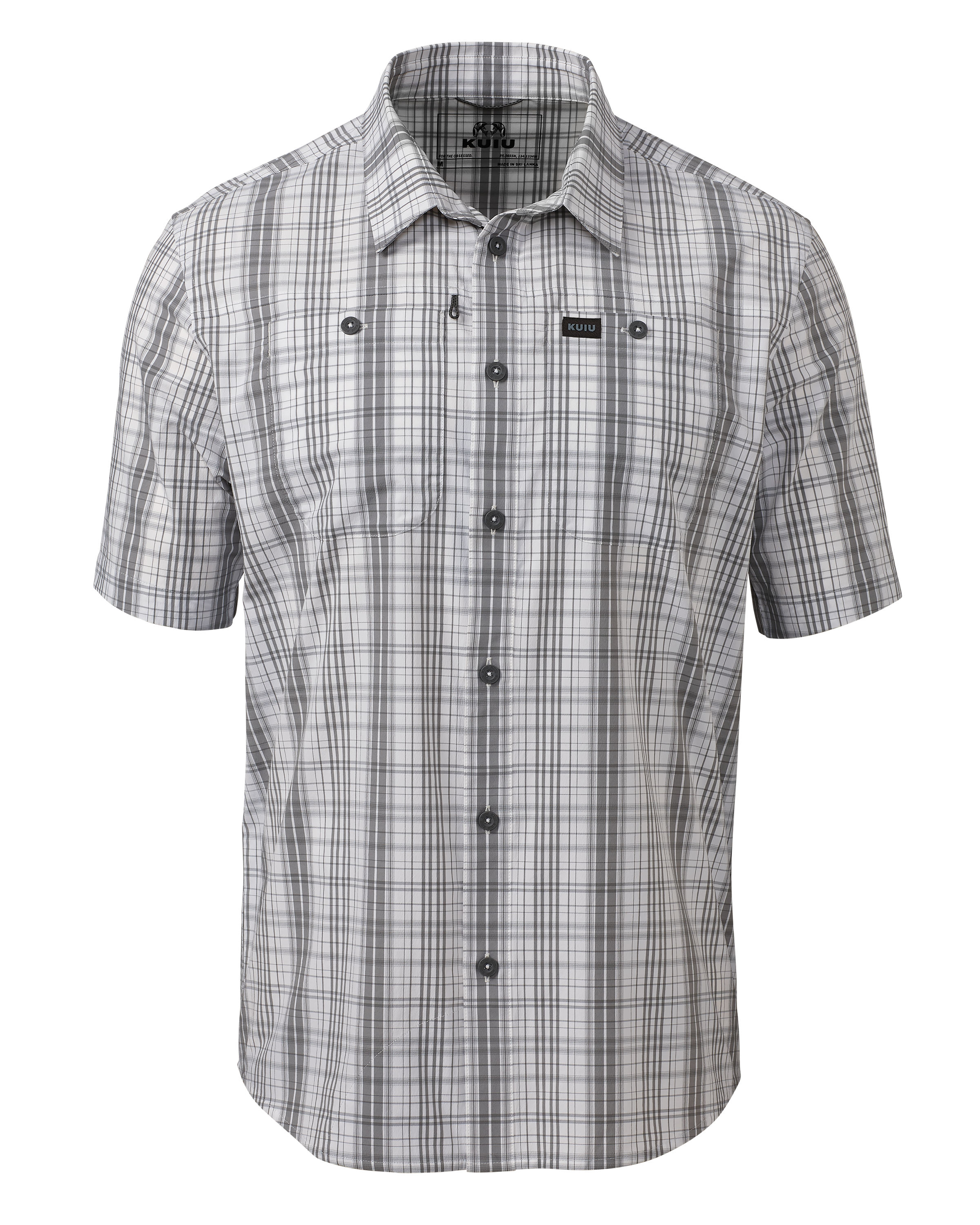 Borrego UPF 50+ Button Down Shirt - Granite Plaid | KUIU