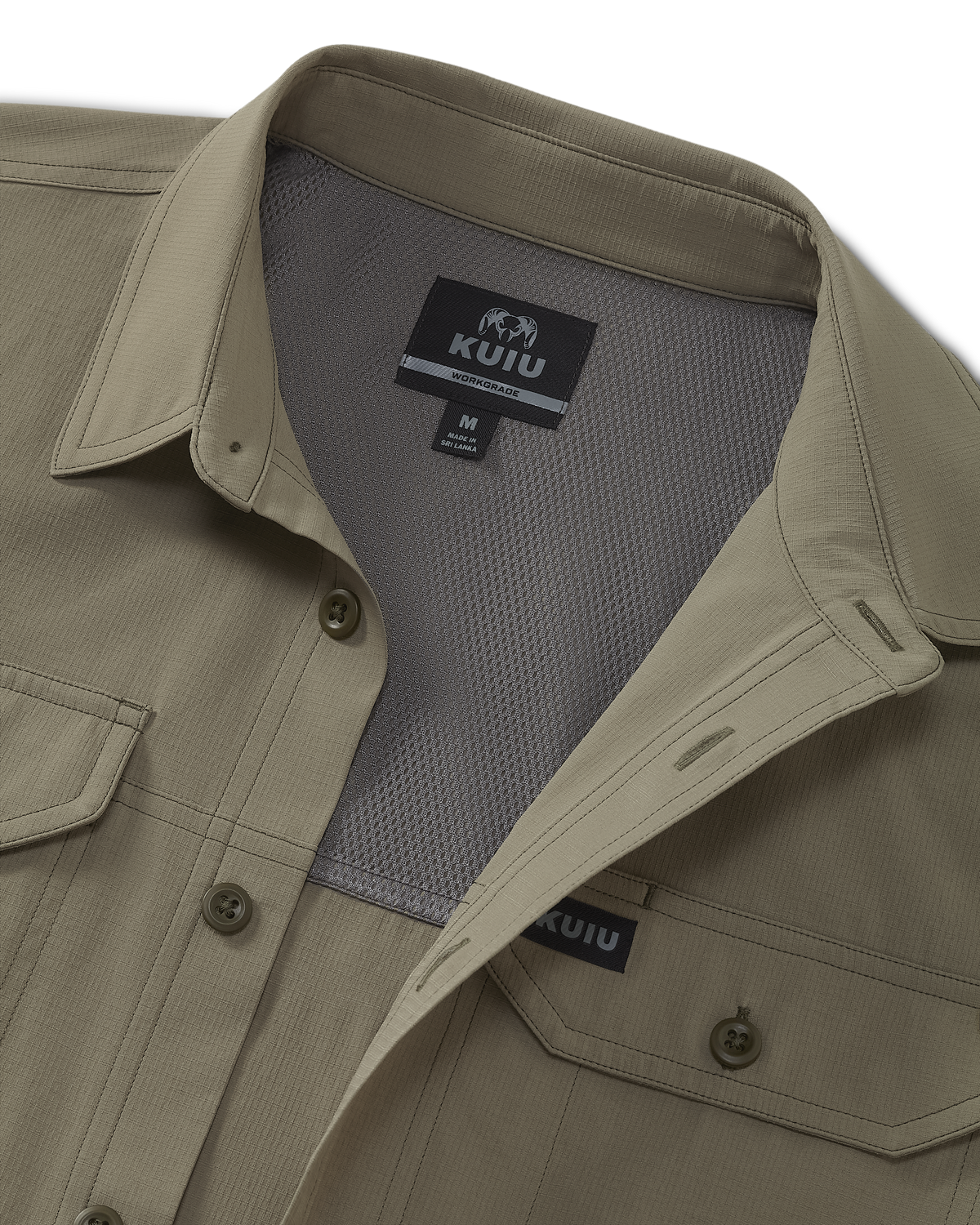 Gauge Short Sleeve UPF 50 Work Shirt - Khaki | KUIU
