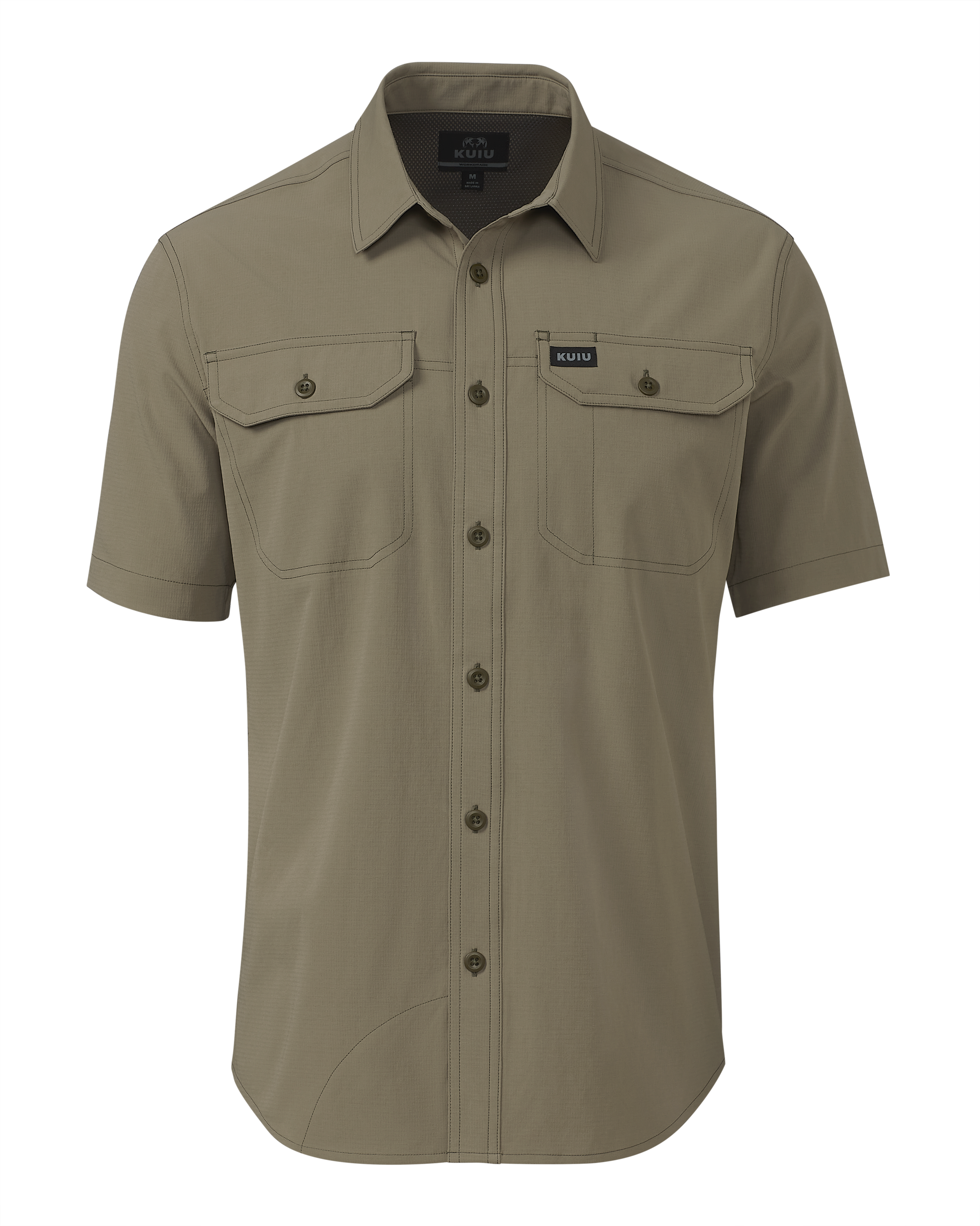 Gauge Short Sleeve UPF 50 Work Shirt - Khaki | KUIU