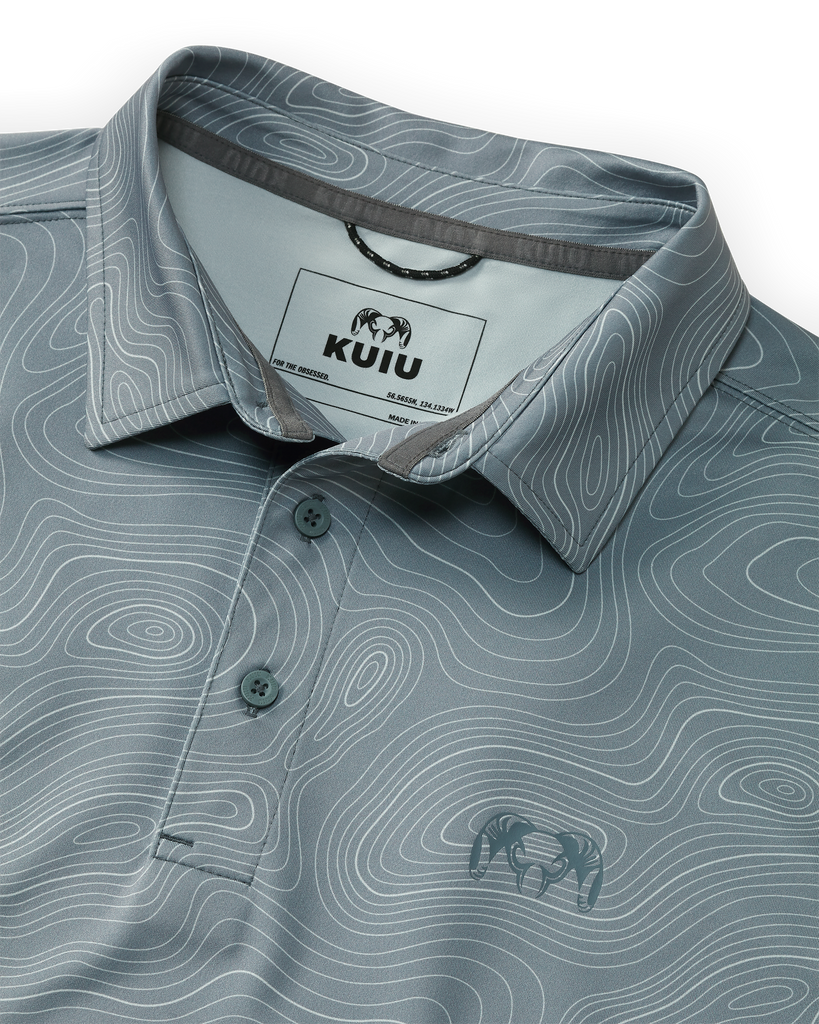 Active Polo Shirt - Slate Topo | KUIU