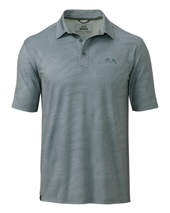 Active Polo Shirt - Slate Topo | KUIU