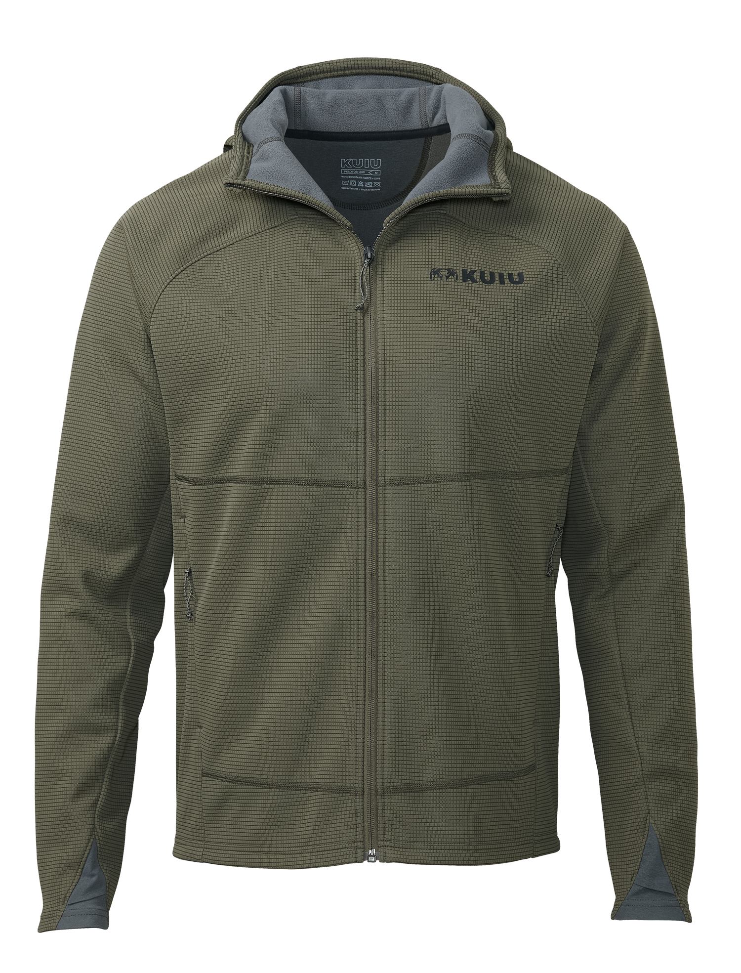 é frill zip sweat blouson epine Peloton 240 Full Zip Hoodie | Ash – KUIU