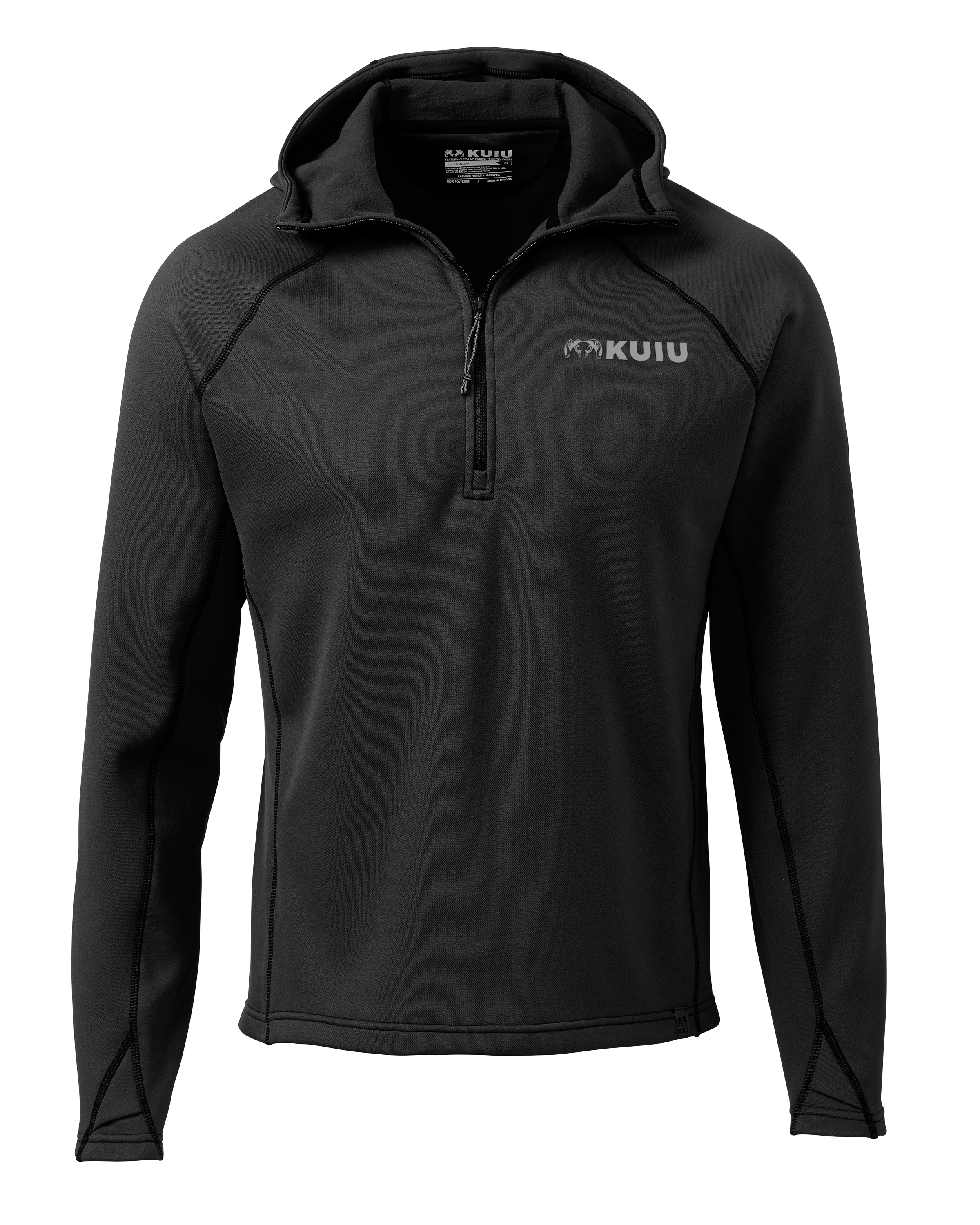 Peloton 200 Men's Hunting Zip-Up Hoodie - Black | KUIU