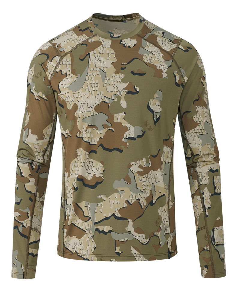 Front of Vital S2 Long Sleeve Crew in Valo Camouflage