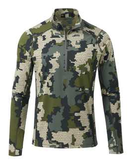 Front of Vital S2 Zip-T in Verde Camouflage