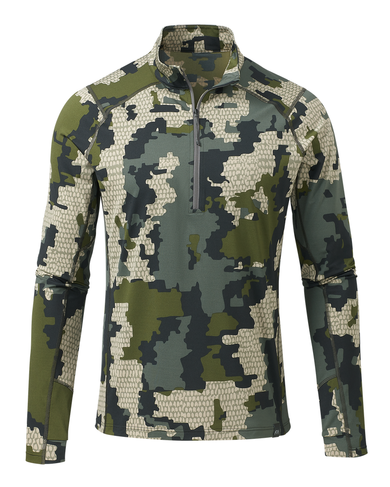 Front of Vital S2 Zip-T in Verde Camouflage