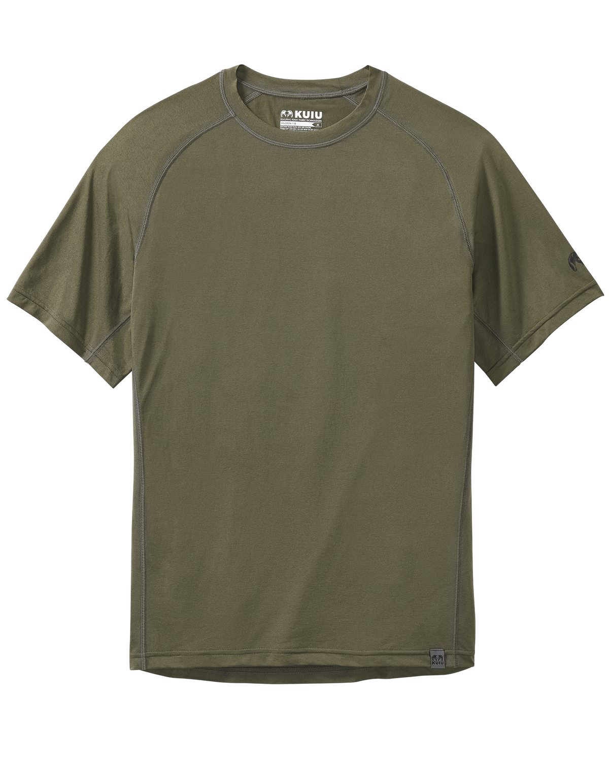 Peloton 118 SS Crew UPF 50 T Shirt Olive KUIU