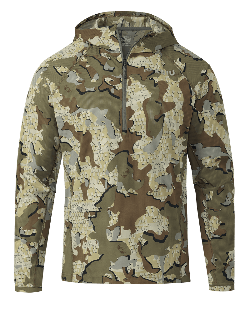 Front of Tiburon Hybrid Hoodie in Valo Camouflage