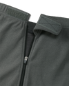 Hip closure detail on Pro Merino 200 Zip-Off Bottom in Gunmetal Grey
