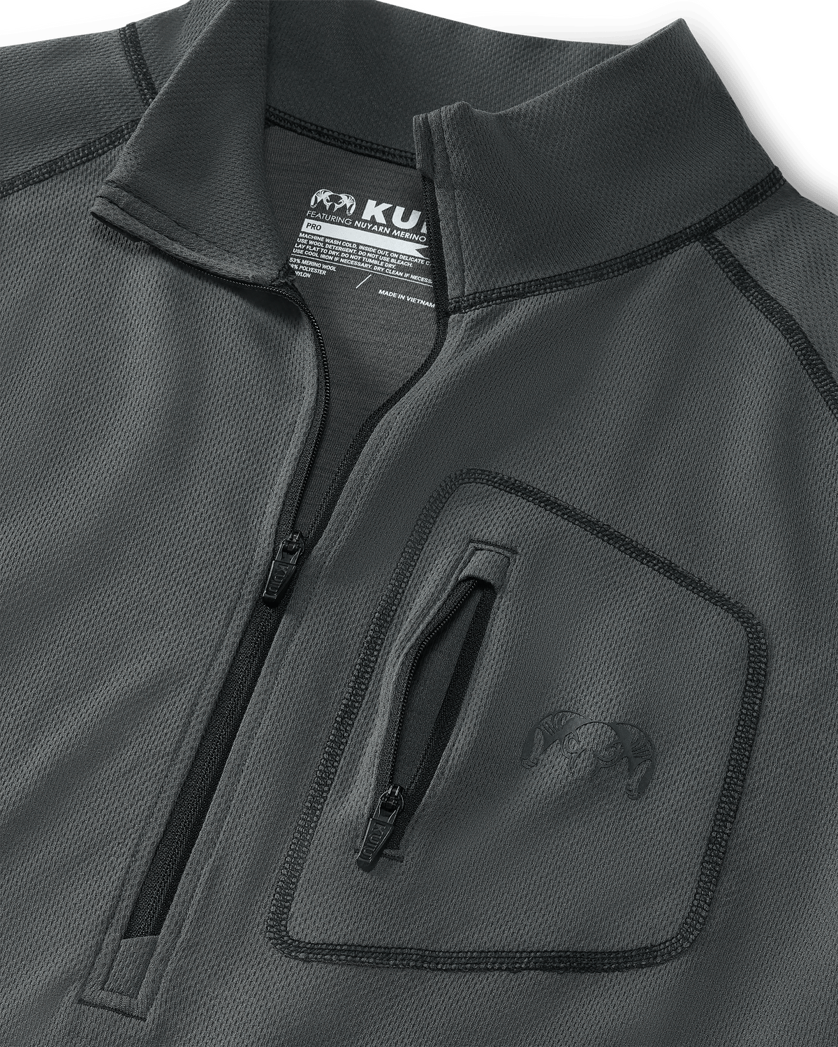 PRO Merino 200 Zip-T | Gunmetal – KUIU