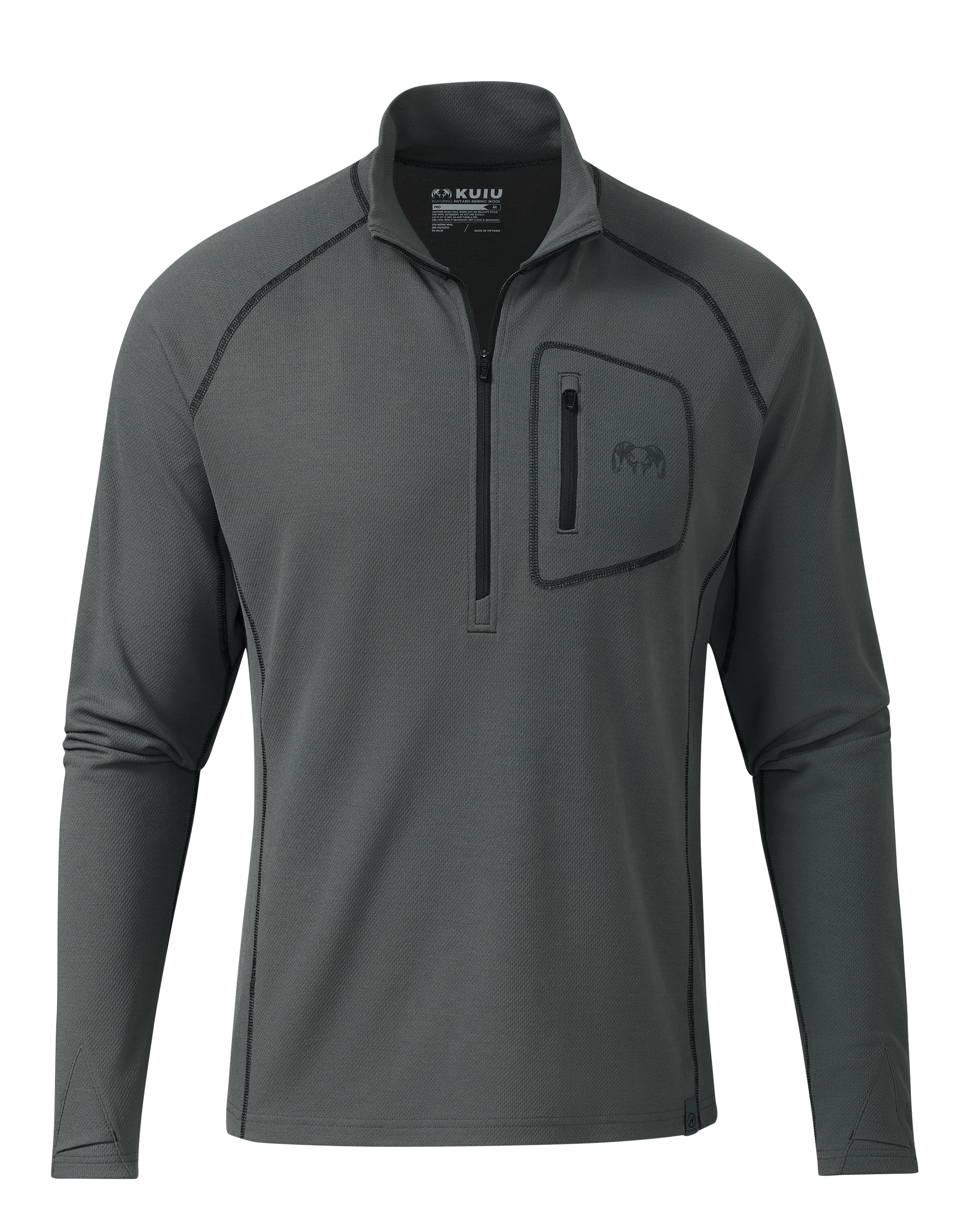 Nuu_ページ EnduroTrainer Men's 1/4th Zip Training Top - Antler | KUIU 人形