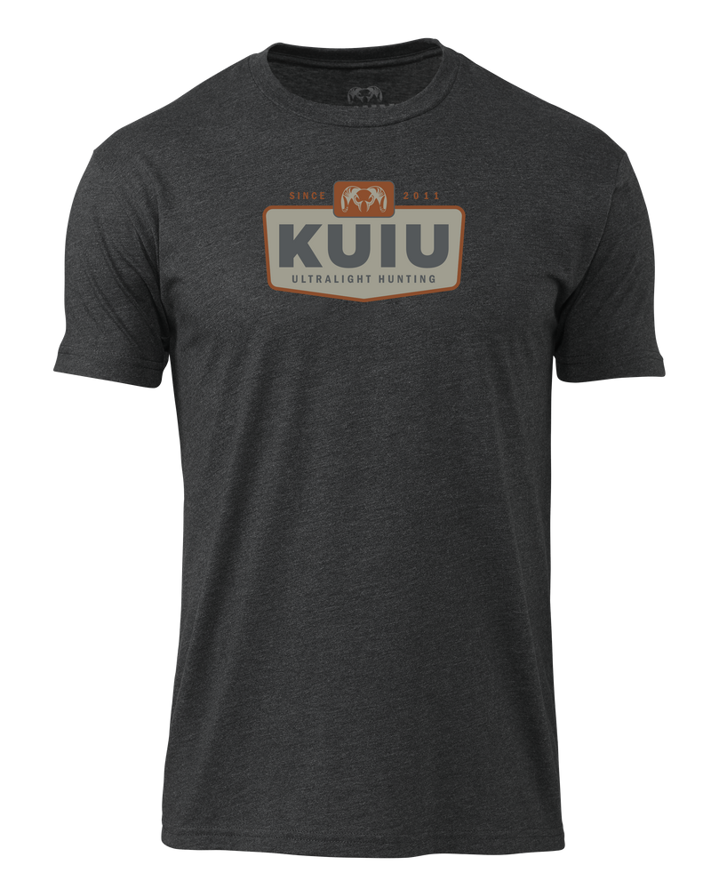 Front of KUIU Patch T-Shirt in Charcoal Grey