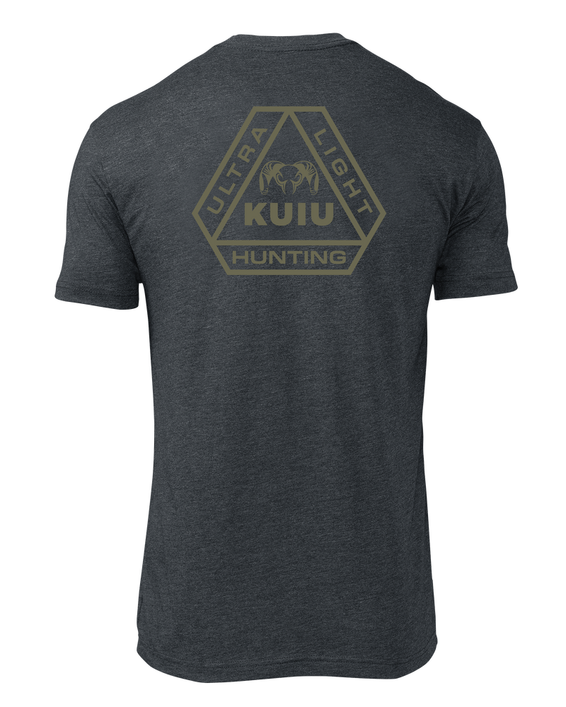 Front of KUIU Prism T-Shirt Charcoal Grey