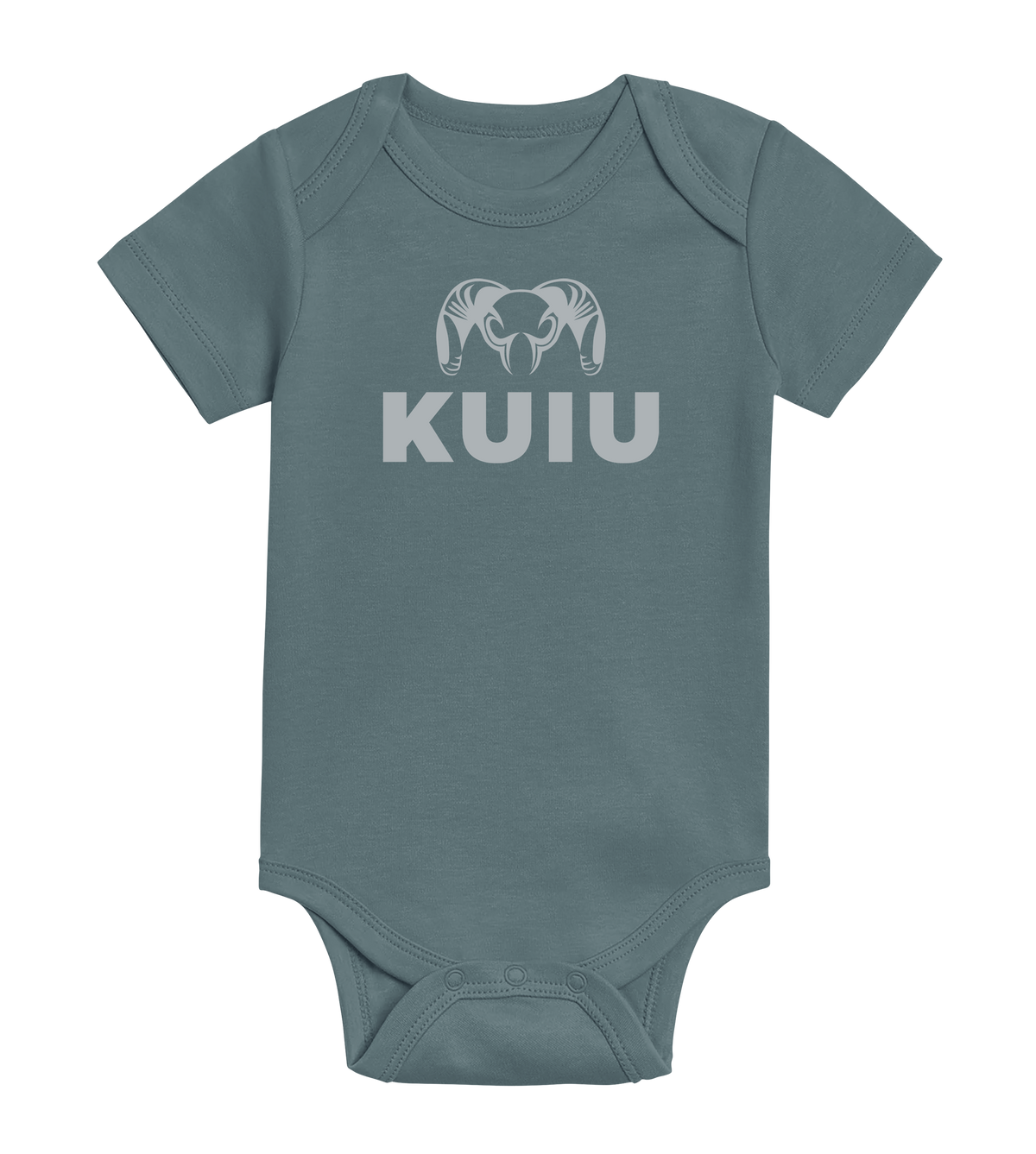 KUIU Stacked Logo Baby One-Piece | Harbor