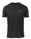 Front of KUIU Circle Back Logo T-Shirt in Black 