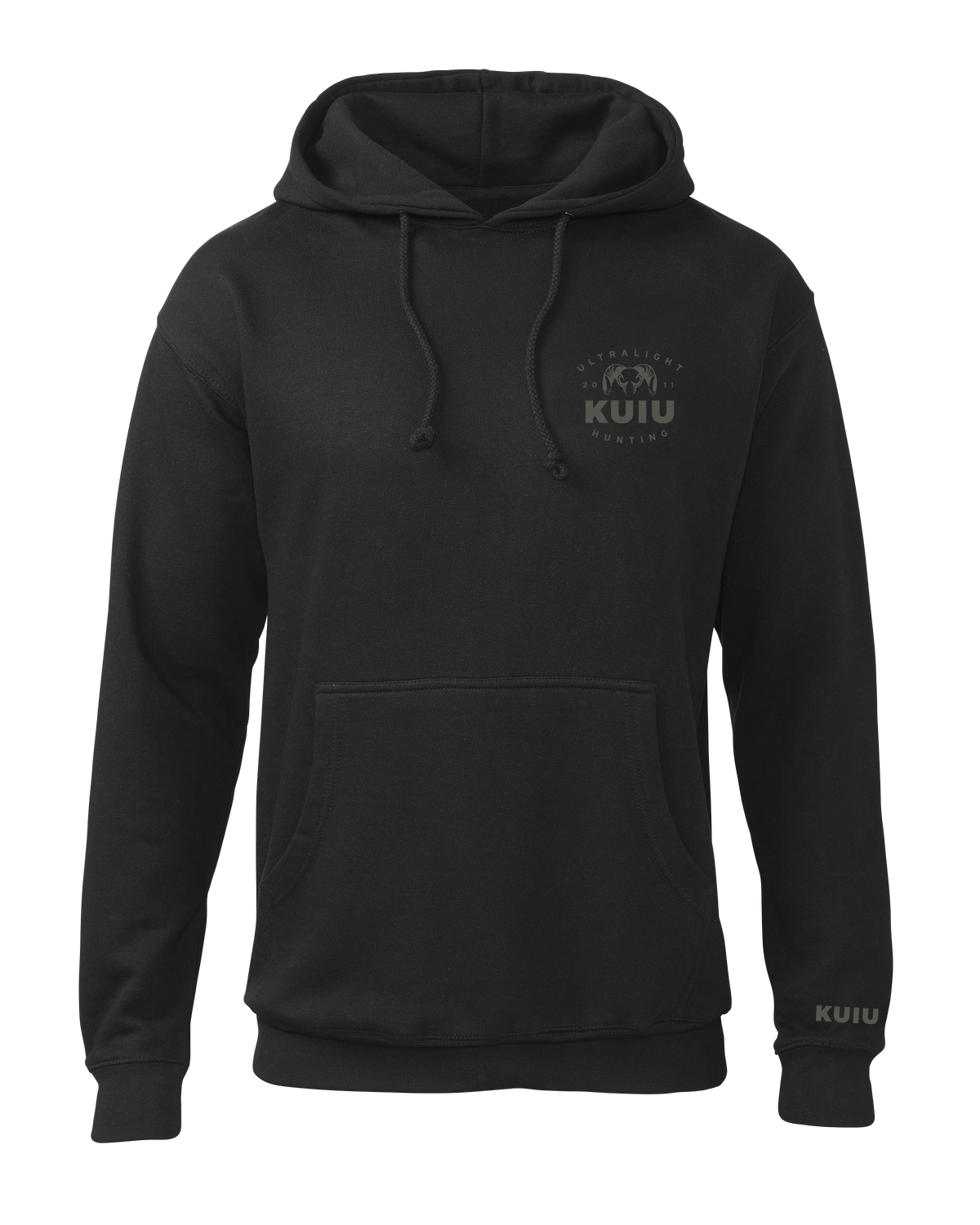 KUIU Ultralight Chest Logo Hoodie | Black