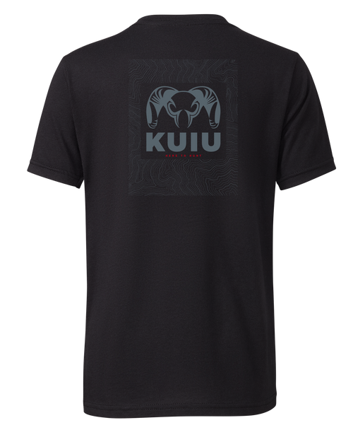 KUIU Youth Topo Back Logo T-Shirt | Black