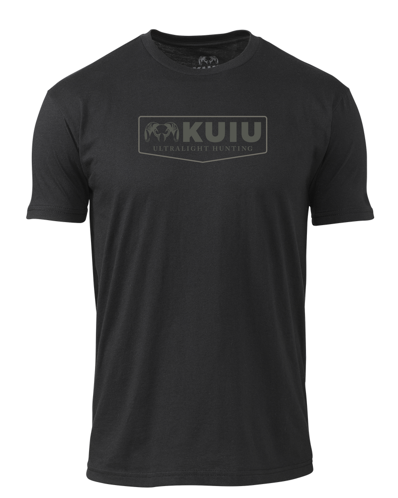 Front of KUIU Shield Logo T-Shirt in Black