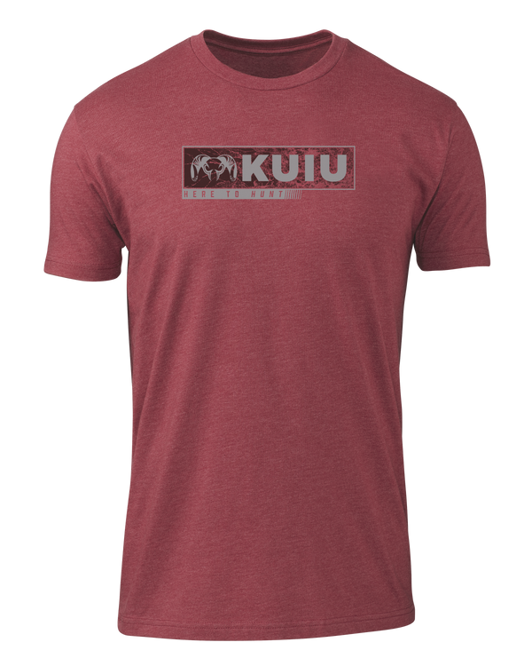 KUIU Here to Hunt Gritstone T-Shirt | Cardinal